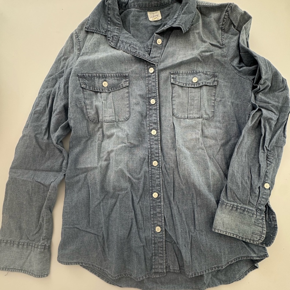 J. Crew Light Blue Chambray Shirt